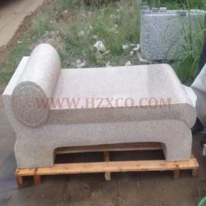 G681 Růžová žulová lavička