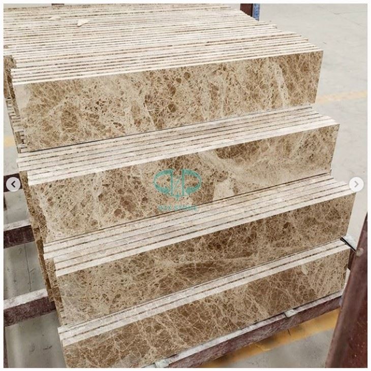 Light Emperador Marble Wall Skirting Edging Tiles